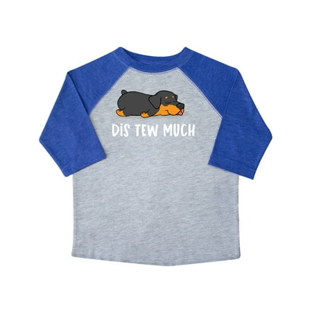 

Inktastic Napping Dis Tew Much Rottwieler Gift Toddler Boy or Toddler Girl T-Shirt