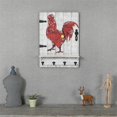 thumbnail image 2 of Plaque Murale de Coq avec Quatre Crochets Clés, 2 of 5