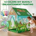thumbnail image 3 of Lilian&Gema Dinosaur Kids Play Tent,  Washable DIY Painting Tent with 12 Color Pens & Projector, Indoor & Outdoor Play Tent House Gift for Toddler Boys & Girls, 3 of 8