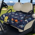 thumbnail image 3 of Whosucclay 4 Convenient Pockets Club Car Seat Covers for Ds Precedent Tempo EZGO, Non-Slip Golf Cart Accessories Quick Dry Seat Towel, Shark Star Pattern, 3 of 9