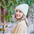 thumbnail image 6 of Womens Knit Cuffed Beanie Hat Stretch Ribbed Acrylic Winter Ski Cap, 6 of 6