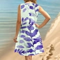 thumbnail image 6 of LYXSSBYX Plus Size Dresses for Curvy Women Women's Round Neck Sleeveless Gradient Tie Dyed Beach Dress, 6 of 9