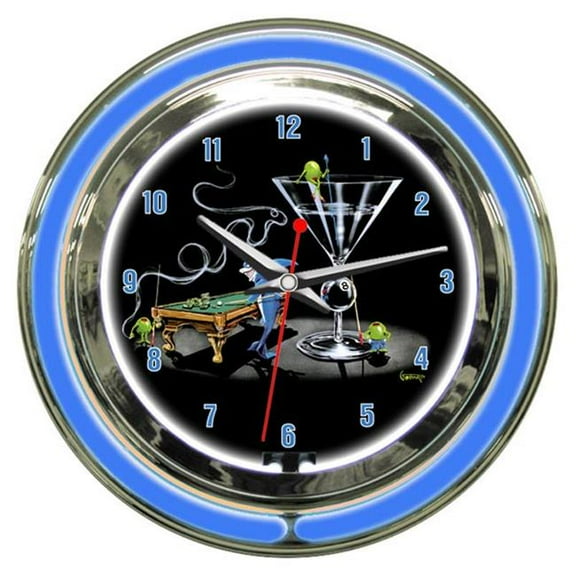 Petro Enterprises GODNC14-02 Pool Shark II 14 in. Neon Clock