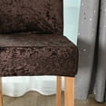 thumbnail image 5 of Rosnek 4Pcs Stretch Velvet Dining Chair Covers, Removable Washable Large Soft Dining Chair Slipcovers for Kitchen Home Restaurant, 5 of 7