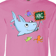thumbnail image 4 of Inktastic Teacher Shark with School of Fish Long Sleeve T-Shirt, 4 of 5