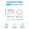 thumbnail image 2 of Salt and Pepper Shaker Stoppers Plastic Salt Shaker Plug Replacement Round End Cap 0.75", 2 of 6
