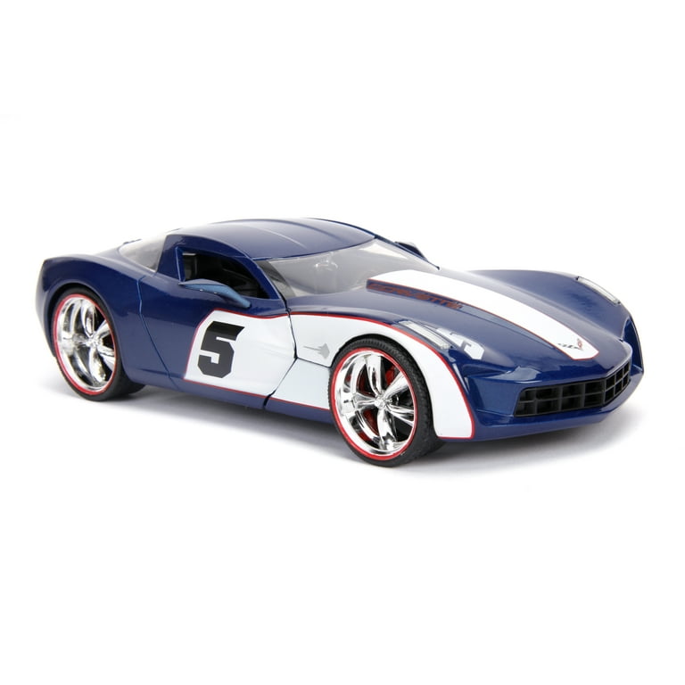 Jada Toys 1:24 Scale 2009 Chevy Corvette Stingray Car Play