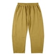thumbnail image 4 of Aihuaihua Linen Capri Pants for Women Cropped Barrel Drawstring Wide Leg Cotton Capris 2026 Casual Summer Boho Baggy Palazzo Trouser, 4 of 9