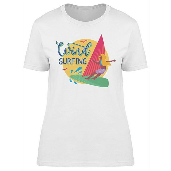 Wind Surfing Design T-Shirt Women -Image by Shutterstock, Female 3X-Large