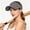 Dark Gray, variant on Women's Open Top Ponytail Visor Breathable Sun Cap for Summer Free Size