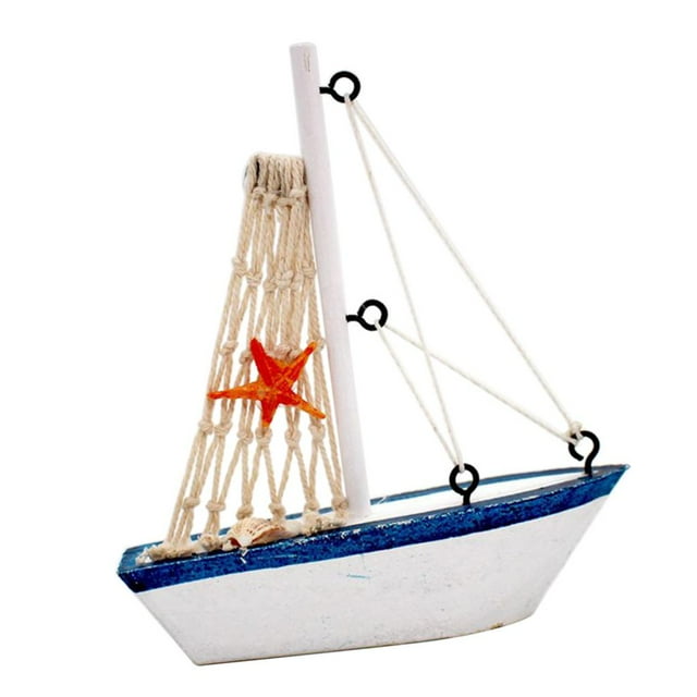 Modelo de barco Artesanal Macarena Velero náutico de madera