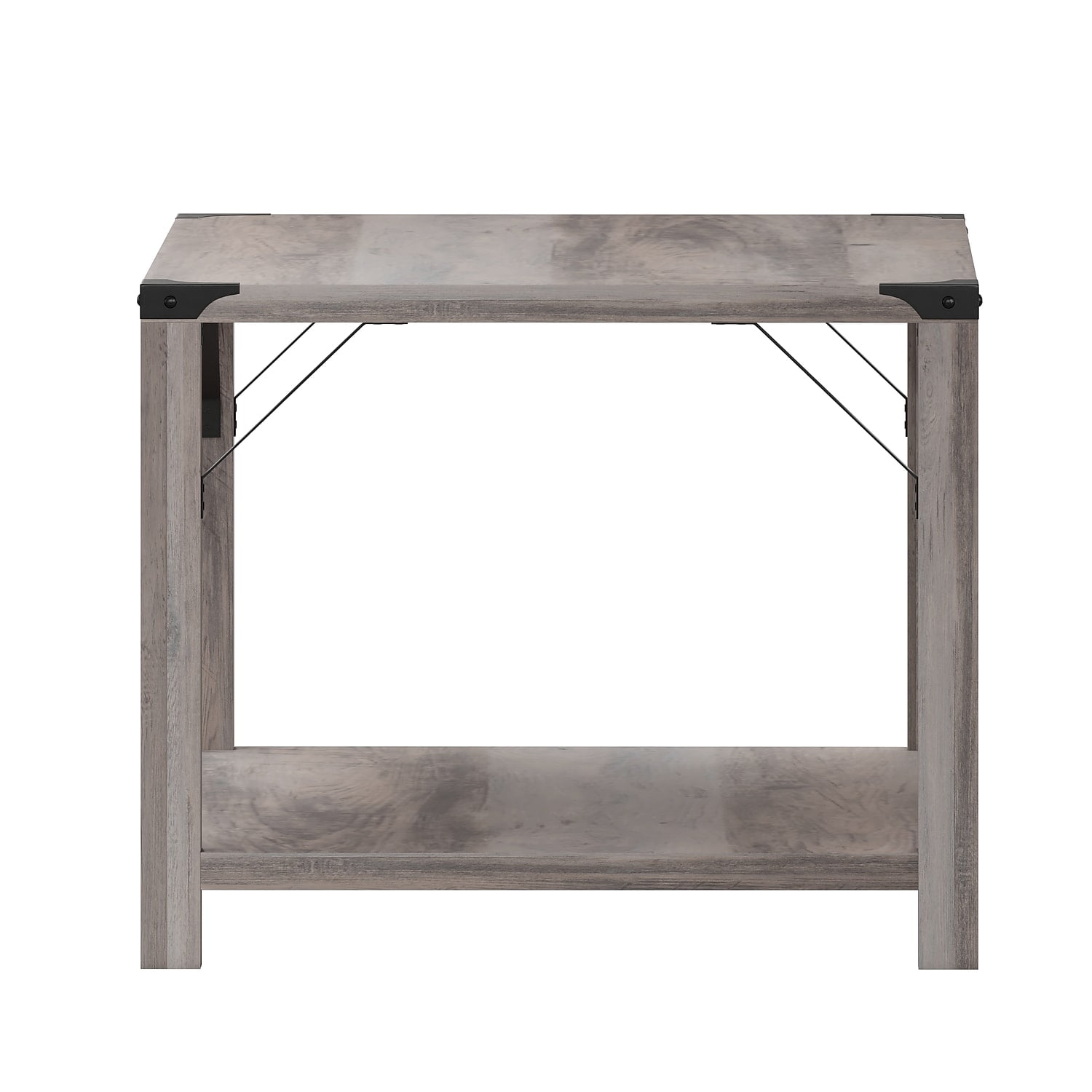 Gray Wash 2 Tier Coffee Table