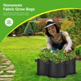 thumbnail image 5 of Bolsas para cultivo de plantas HealSmart, paquete de 10, 3 galones, con asas, negras, 5 of 5