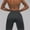 Gray, variant on Qulqfy Fall Leggings for Women Yoga Black Compression Quick Dry Scrunch Tummy Control High Waisted Leggings Comfy Pants Women L