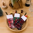 thumbnail image 2 of Christmas Tableware Holders Plaid Snowflake Knife Fork Bags Covers for Xmas Party Decorations Dinner Table Decor Ornaments, 2 of 5
