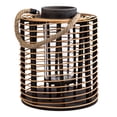 thumbnail image 1 of Truu Design, Cylindrical Rattan and Wooden Lantern, 1 of 4