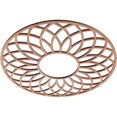 thumbnail image 2 of 16"OD x 5 1/2"ID x 1/4"T Cannes Wood Fretwork Pierced Ceiling Medallion, Cherry, 2 of 3