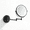 Black, variant on OUCLEYE Wall Mounted LED Makeup Mirror Double Sided 5X Magnification Bathroom Vanity Mirror with 3 Color Lights 360° Swivel Extendable Arm Shaving Mirror for Hotel Spa Home Decor