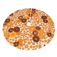 thumbnail image 3 of Kll 30" Christmas Tree Skirt Hippie Ditsy Floral Xmas Tree Skirts Mat For New Year Xmas Holiday Party Indoor Outdoor Home Decoration, 3 of 9