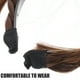 thumbnail image 4 of EeaseMX Pelucas sintéticas de moda, diadema, flequillo frontal, flequillo, extensiones de cabello para mujeres y niñas (marrón claro), 4 of 8