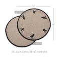 thumbnail image 2 of Braided Cotton Raven Harvest Stencil Placemat 14 inch Diameter, 2 of 4