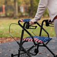 thumbnail image 4 of HELLHERO The American flag Walker Covers Rollator Walker Seat and Backrest Rollbar Covers Set Easy Install Cover Only for Seniors Adult, 4 of 7