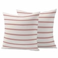 thumbnail image 2 of Pack of 2 Outdoor Pillow Covers 26x26 Inch Waterproof Red Striped Throw Pillow Covers,Decorative Couch Pillow Case Sham Rustic Red Stripe Modern Art Beige Pillowcases Cushion Covers for Patio Garden, 2 of 8