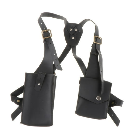 Bolso de hombro con arnés, funda versátil, cartera para deportes, equitación, senderismo, bicicleta, Camping , Negro