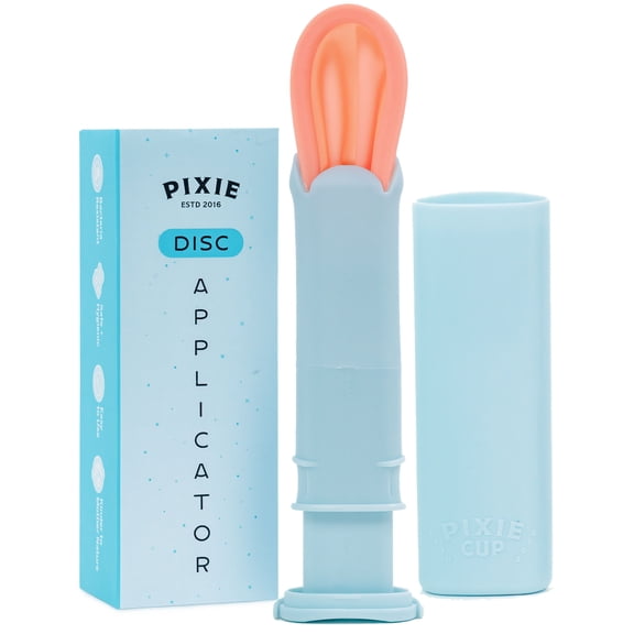 Pixie Menstrual Disc Applicator - Inserts Like A Tampon - Every Woman Can Now Use Period Discs - Perfect for Long Nails - Self Sterilizer TPE Properties - Travel Case - NOT for Menstrual Cups