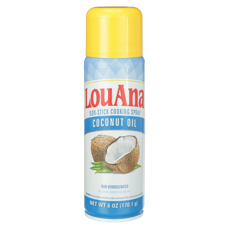 LouAna Cooking Spray, Non-Stick, Coconut Oil - 6 oz