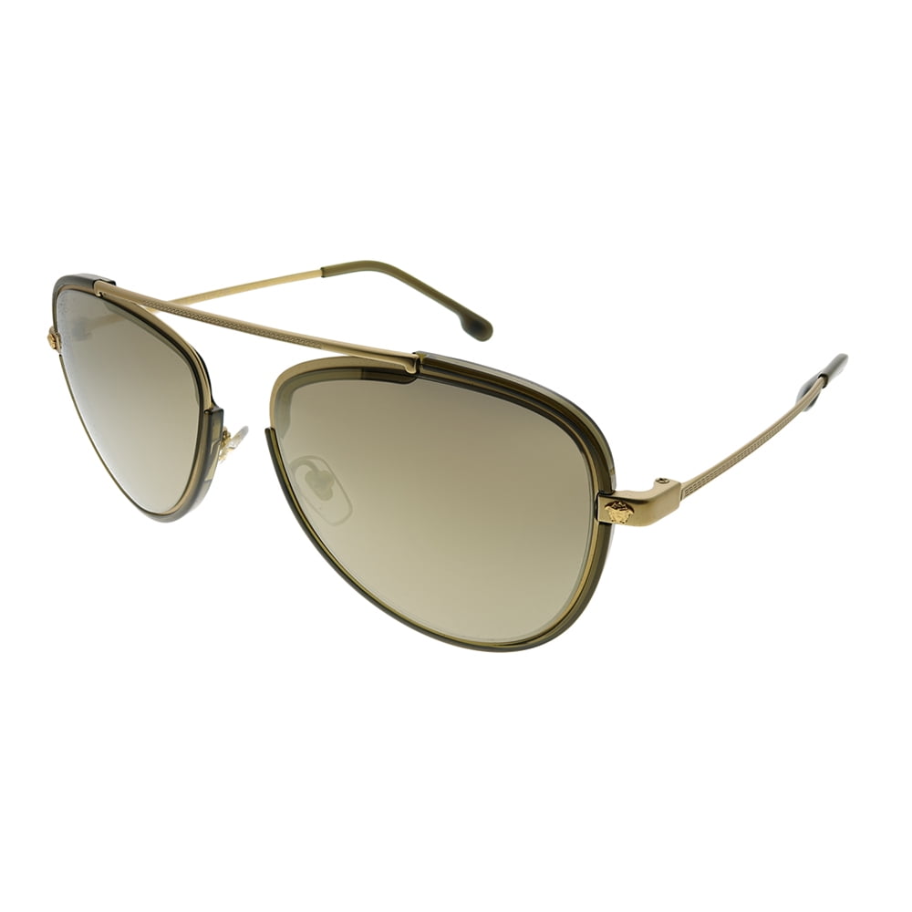 Versace Mens Sunglasses Gold/Gold Metal NonPolarized 56mm