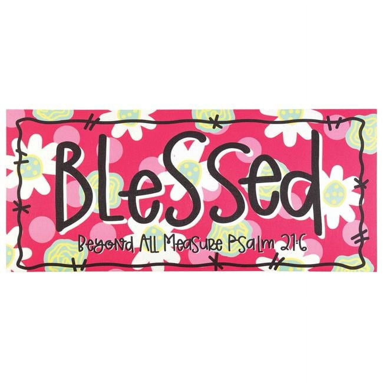 Magnolia Gardens DMI-2102 9.75 x 21.875 in. Blessed Beyond Measure Insert Doormat
