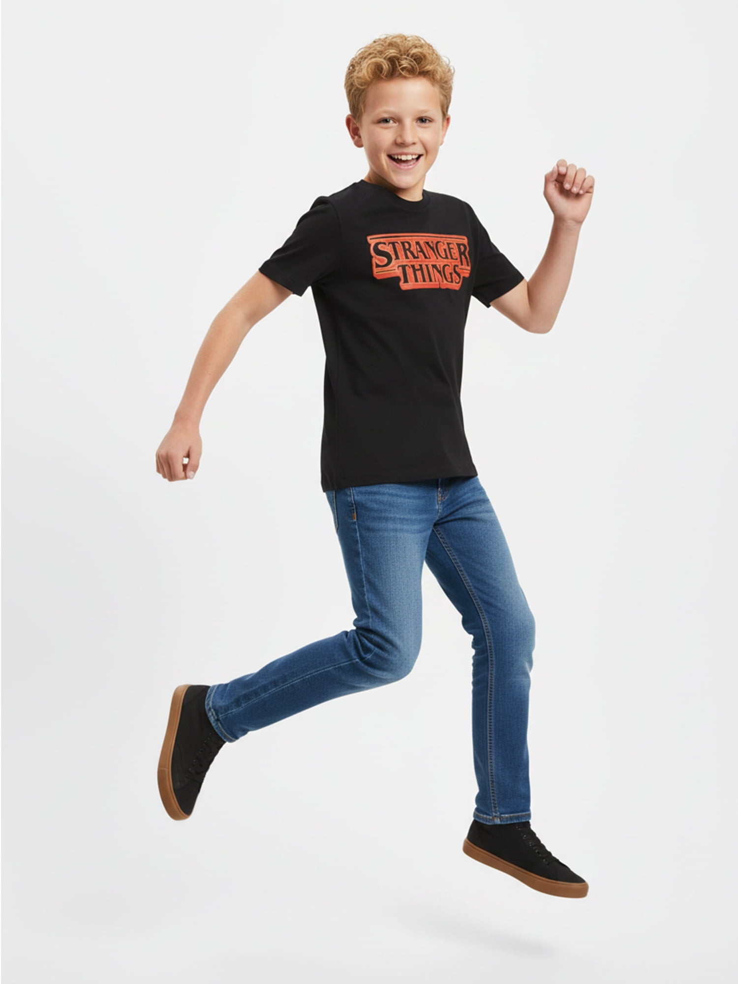 Netflix, Boys' & Big Boys' Stranger Things Logo Graphic T-Shirt, Sizes 4-18