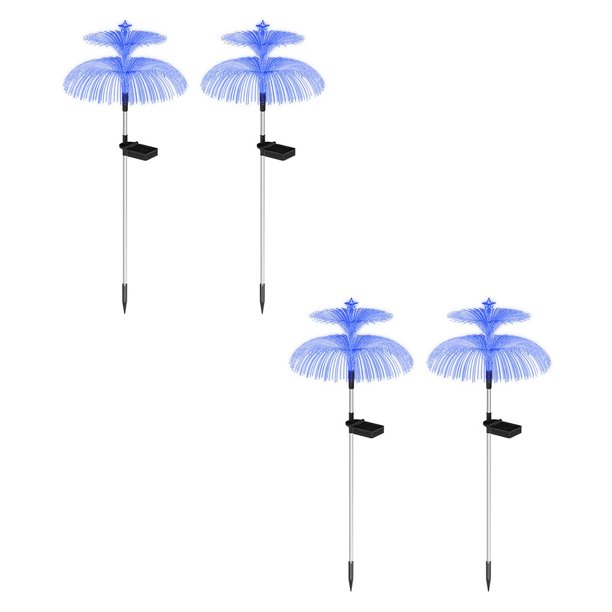 Luz LED de tierra, luces duraderas para patio con camino de medusas para patio (F)
