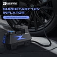 thumbnail image 4 of Inflador de neumáticos FADAKWALT Compresor de aire portátil 12V 150PSI, 4 of 9