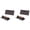 B-2Pcs, variant on Cast Iron Bacon Grill Press, 8.3 Inch Heavy Duty Smash Burgers Press, Rectangular Meat Weight for Frying Pan Griddle BBQ, Cooking Barbecuing Camping Tailgate Tool
