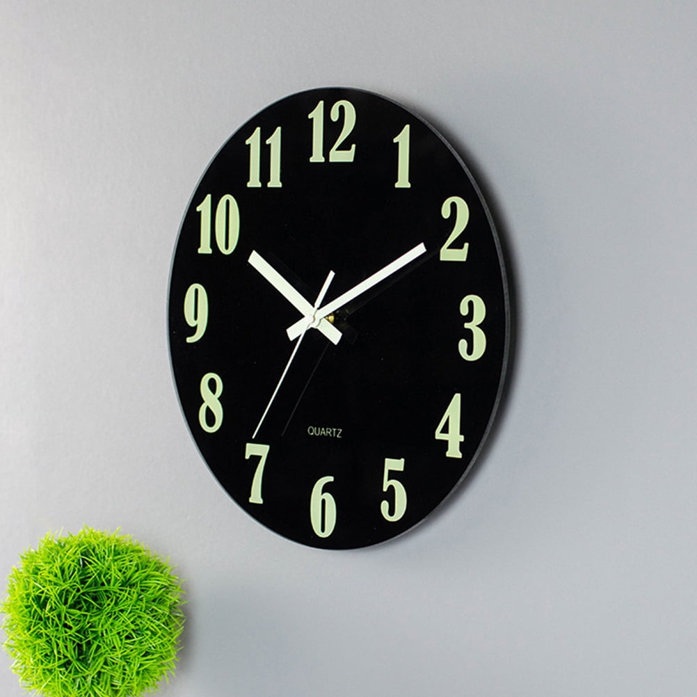Silent Glow in the Dark Wall Hanging Clock Wall Clock Large Number Wall Clock