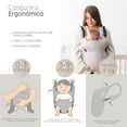 thumbnail image 2 of Cangurera Ergonómica CHIQUI MUNDO Beige con Soporte Lumbar para Bebé 0-9 Meses, 2 of 5