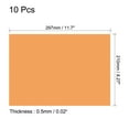 thumbnail image 2 of Uxcell 10Pcs Gel Light Filter Transparent Color Correction Sheets Matte Orange, 2 of 5