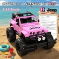 thumbnail image 2 of Auto Control Remoto Jeep Licencia DOUBLE E Escala 1:14 Rosa, 2 of 8