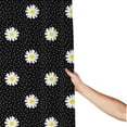 thumbnail image 3 of Shower Curtain, daisy polka dot dotted black Waterproof Fabric Plastic Shower Curtain, Drying Fast Bathroom Curtain with 9 Buttonholes, Ruffle Shower Curtain 60x72in, 3 of 8