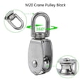 thumbnail image 7 of CEORPER Stainless Steel Pulley Block Rust Resistant for Cranes Hoists 50KG Safe Workload, 7 of 7