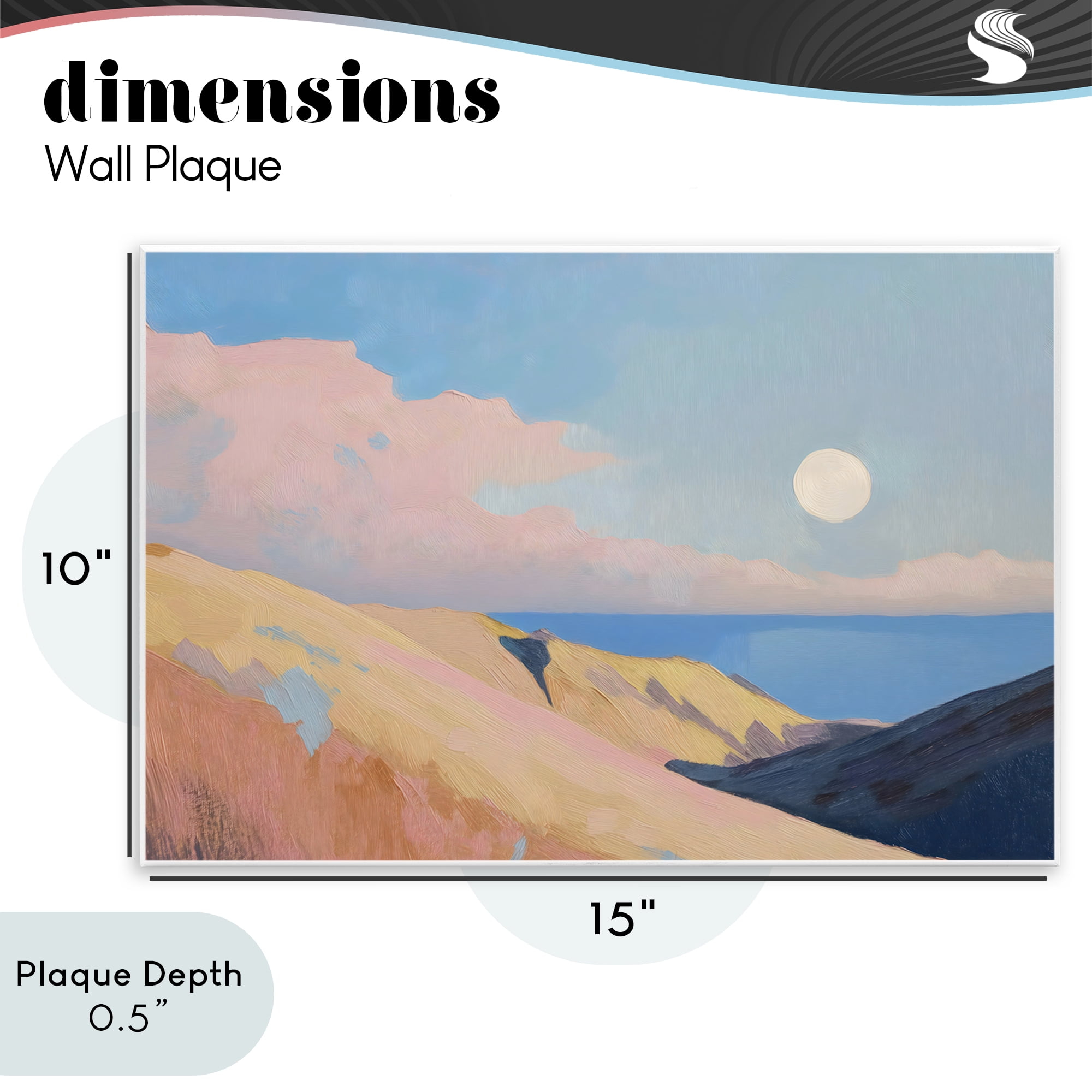 Stupell Industries Pink Hills At The Ocean Wall Plaque Art, design by Gina Kelly
