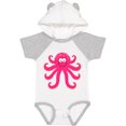 thumbnail image 3 of Inktastic Octopus Sea Creature Pink Girls Girls Baby Bodysuit, 3 of 5