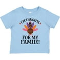 thumbnail image 3 of Inktastic Thanksgiving Girl Turkey Thankful for Family Girls Toddler T-Shirt, 3 of 5