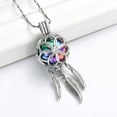 thumbnail image 2 of Cremation Jewelry Dream Catcher Urn Necklace for Ashes for Human Feather with Angel Wing Keepsake Memories Hollow Urn Pendant for Men Women Ashes Holder, 2 of 2