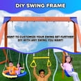 thumbnail image 2 of Sportspower™ Kingston Wooden Swing Set with 2 Height Adjustable Swings and Trapeze Swing Bar, Backyard Outdoor Playset for Kids, 2 of 8