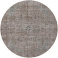 thumbnail image 1 of Ahgly Company Indoor Round Mid-Century Modern Puce Purple Oriental Area Rugs, 5' Round, 1 of 6