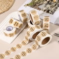 thumbnail image 6 of 1000 Pcs Gift Thank You Stickers,1Inch Kraft Paper Labels Blank Customer Appreciation Adhesive Sticker Roll for Baked Goods Packaging Wedding Envelope Seals, Brown, 6 of 6