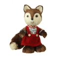 thumbnail image 2 of Raz 9" Bristly Brown Female Fox Cub in Red Jumper and Collared Sweater Christmas Table Top Figure, 2 of 2